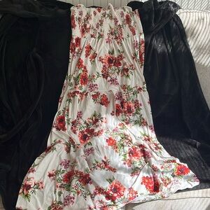 Floral maxi day dress